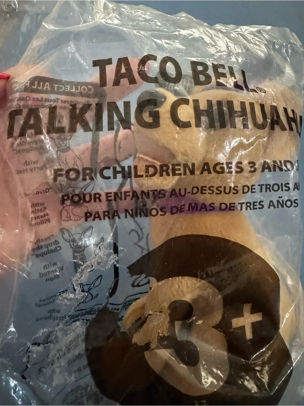 You quiero Taco Bell talking dog 2000 Chihuahua” happy new year amigo” (b2-5”